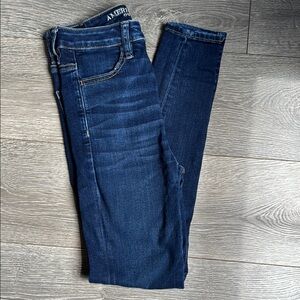 American Eagle Outfitters Dark Blue Skinny Jeans Classic Style 2